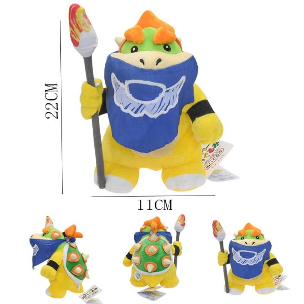 Super Mario Bros Plush Toys - Adorable Bowser Jr, Meowser & Lemmy Dolls