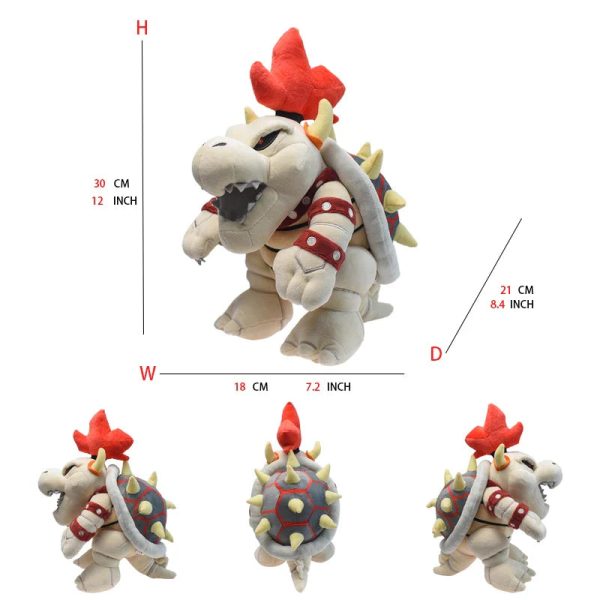 Super Mario Bros Plush Toys - Adorable Bowser Jr, Meowser & Lemmy Dolls