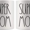 Super Mom Coffee Mug, Best Super Mom Ever Gift for Mother, Mothers Day Birthday Christmas Gift for Mom from Daughter Son Kids