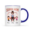 Super Mom Doll Mom & Doll Kids Personalized Mug