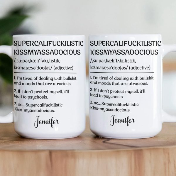 Supercalifuckilistic Funny Gift For Coworker Team - Personalized Mug