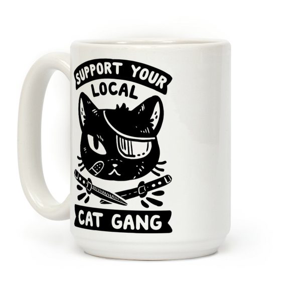 Support Your Local Cat Gang Coffee Mug