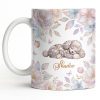 Surround Yourself With Love And Joy Featuring Dog And Flowers - Personalized Custom Coffee Mug - PME156_MG