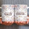 Surround Yourself With Love And Joy Featuring Dog And Flowers - Personalized Custom Coffee Mug - PME156_MG