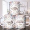 Surround Yourself With Love And Joy Featuring Dog And Flowers - Personalized Custom Coffee Mug - PME156_MG
