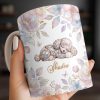 Surround Yourself With Love And Joy Featuring Dog And Flowers - Personalized Custom Coffee Mug - PME156_MG