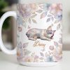 Surround Yourself With Love And Joy Featuring Dog And Flowers - Personalized Custom Coffee Mug - PME156_MG