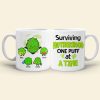 Surviving Motherhood, Gift For Mom, Personalized Mug, Funny Mom And Kid Mug, Mother's Day Gift