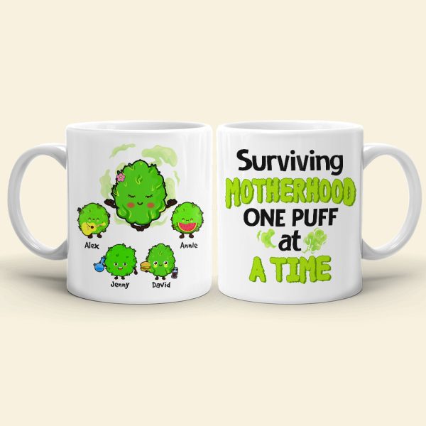 Surviving Motherhood, Gift For Mom, Personalized Mug, Funny Mom And Kid Mug, Mother's Day Gift