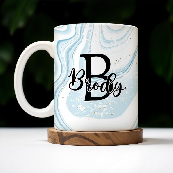Swirled Marble Your Name Your Adventure Mug - Personalized Custom Coffee Mug - BST116_MG