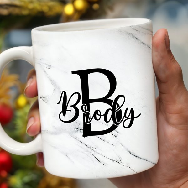 Swirled Marble Your Name Your Adventure Mug - Personalized Custom Coffee Mug - BST116_MG