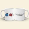 Table Top Game Dice Couple Personalized White Mug Gift