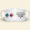 Table Top Game Dice Couple Personalized White Mug Gift