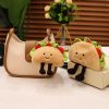 Taco Plush Toy & Bubble Tea Pillow - Soft Fruit Drink Doll Cushion Gift
