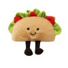 Taco Plush Toy & Bubble Tea Pillow - Soft Fruit Drink Doll Cushion Gift