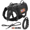 Tactical Military Dog Harness Set - Vest, Leash, Pouches