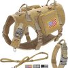 Tactical Military Dog Harness Set - Vest, Leash, Pouches