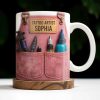 Tattoo Artist Customized Name With Tattoo Machines And Ink Bottles - Personalized Custom Coffee Mug - JBS002_MG