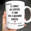 Te Conoc Te Amo, Stay With You Forever, Heart Design - Personalized Custom Coffee Mug - MEX016_MG