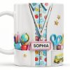 Teacher Nutritional Facts, Classroom Supplies - Personalized Custom Coffee Mug - TEACH061_MG