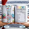 Teacher Nutritional Facts, Classroom Supplies - Personalized Custom Coffee Mug - TEACH061_MG