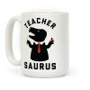 Teacher Saurus Tie Coffee Mug