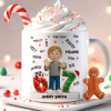 Teen Kid Custom Name Six Seven 3D Effect - Personalized Mug - 2025 Slang, Funny Teen Grandkid, Gen Alpha Christmas Gift