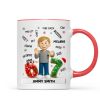Teen Kid Custom Name Six Seven 3D Effect - Personalized Mug - 2025 Slang, Funny Teen Grandkid, Gen Alpha Christmas Gift