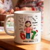 Teen Kid Custom Name Six Seven 3D Effect - Personalized Mug - 2025 Slang, Funny Teen Grandkid, Gen Alpha Christmas Gift