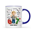 Teen Kid Custom Name Six Seven 3D Effect - Personalized Mug - 2025 Slang, Funny Teen Grandkid, Gen Alpha Christmas Gift