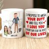 Tell You I Love You Every Day For The Rest Of Our Lives, Funny Custom Couple Face Coffee Mug, Gift For Couple, Valentine's Gift