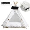 Tent with Washable Cushion Indoor Pet Bed