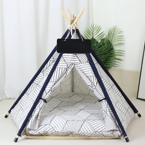 Tent with Washable Cushion Indoor Pet Bed