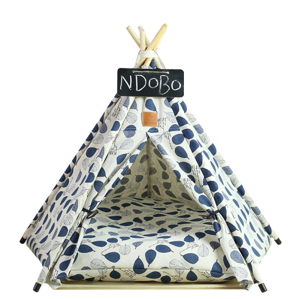 Tent with Washable Cushion Indoor Pet Bed