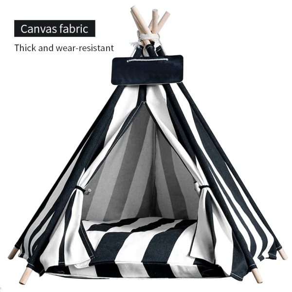 Tent with Washable Cushion Indoor Pet Bed