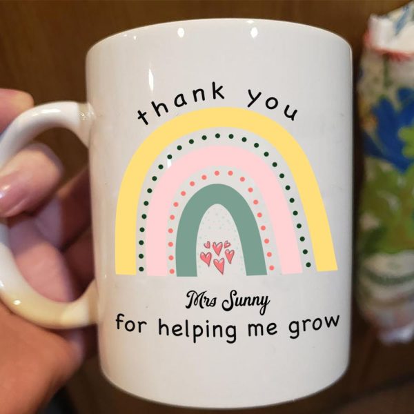 Thank For Helping Me Grow Back To School Coffee Mug