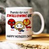 Thank Mom For Not Swallowing Us - Personalized Coffee Mug - Mother's Gift 04nahn100223