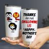 Thank Super Mom For Not Swallowing Us - Personalized Coffee Mug - Mother's Gift