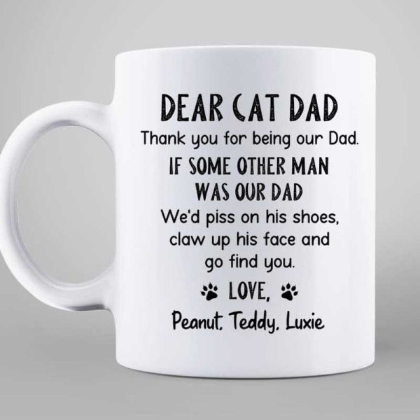 Thank You Cat Dad Backpack Personalized Mug