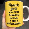 Thank You For Always Going The Extra Mile, School Bus and Hearts - Personalized Custom Coffee Mug - FAM343_MG