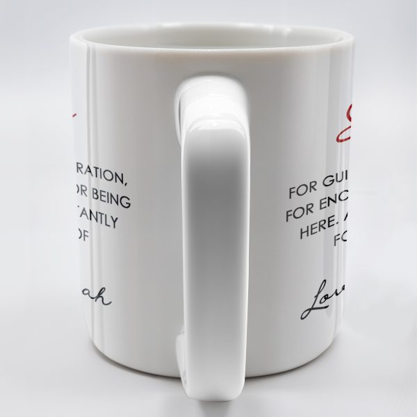 Thank You For Being A Part Of My Journey - Personalized Custom Coffee Mug - COL104_MG