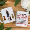 Thank You For Being My Daddy- Gift For Dog Lover- Gift For Dad- Personalized Coffee Mug- Dog Dad Mug