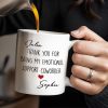 Thank You For Being My Emotional Support Coworker - Personalized Custom Coffee Mug - COL103_MG