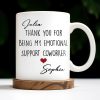 Thank You For Being My Emotional Support Coworker - Personalized Custom Coffee Mug - COL103_MG
