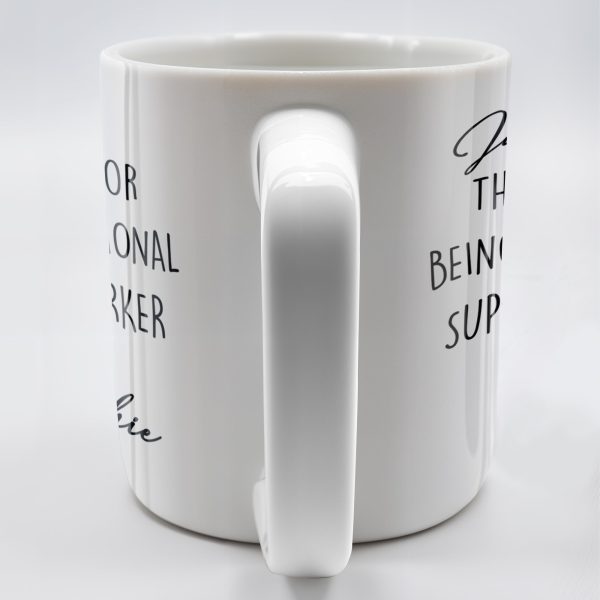 Thank You For Being My Emotional Support Coworker - Personalized Custom Coffee Mug - COL103_MG