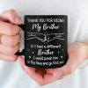 Thank You For Being My Friend - Family Personalized Custom Black Mug - Gift For Family Members, Siblings, Brothers, Cousins, Best Friends