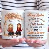 Thank You For Being My Unbiological Sister - Besties Personalized Custom Mug - Autumn Fall Gift For Best Friends, BFF, Sisters