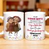 Thank You For Being My Unbiological Sister, Elderly Women & Flowers - Personalized Custom Coffee Mug - BST392_MG