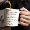 Thank You for Being My Unbiological Sister With Flowers - Personalized Custom Coffee Mug - BST504_MG
