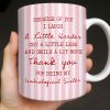 Thank You For Being My Unbiological Sister With Stripes And Wine Glasses - Personalized Custom Coffee Mug - BST535_MG